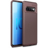 TOTO TPU Carbon Fiber 1,5mm Case Samsung Galaxy S10+ Coffee - зображення 1