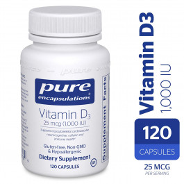 Pure Encapsulations Vitamin D3 25 mcg /1,000 IU/ 120 caps