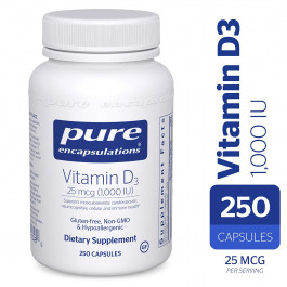   Pure Encapsulations Vitamin D3 25 mcg /1,000 IU/ 250 caps