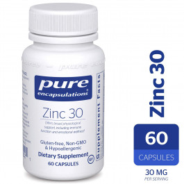 Pure Encapsulations Zinc 30 60 caps