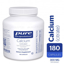 Pure Encapsulations Calcium Citrate 180 caps