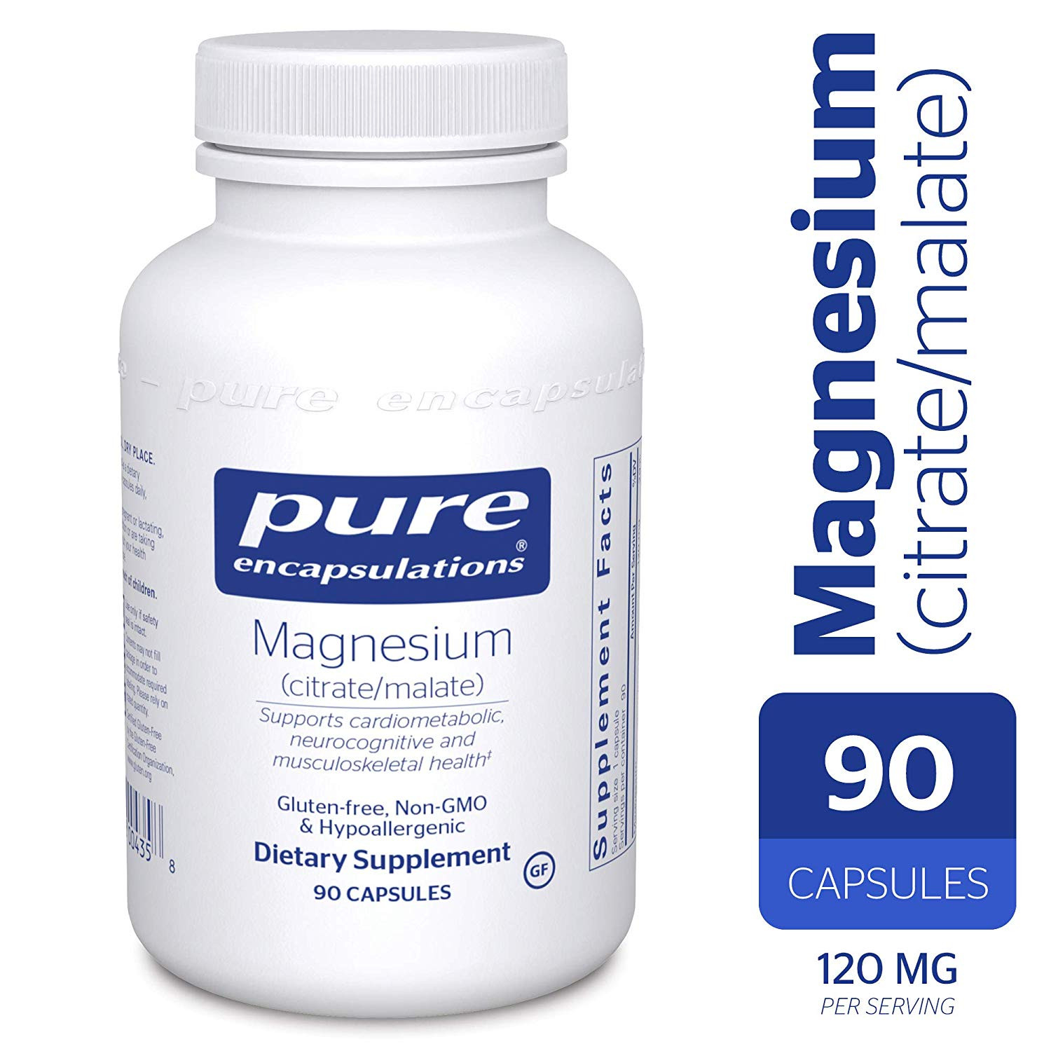 Pure Encapsulations Magnesium Citrate/Malate 90 caps - зображення 1