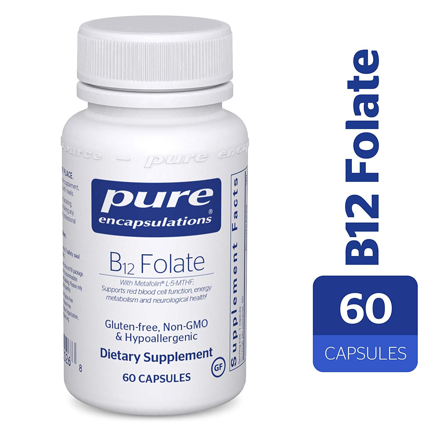 Pure Encapsulations B12 Folate 60 caps - зображення 1