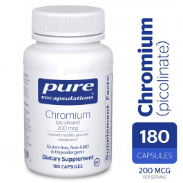 Pure Encapsulations Chromium Picolinate 200 mcg 180 caps