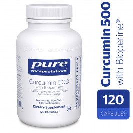 Pure Encapsulations Curcumin 500 with Bioperine 120 caps