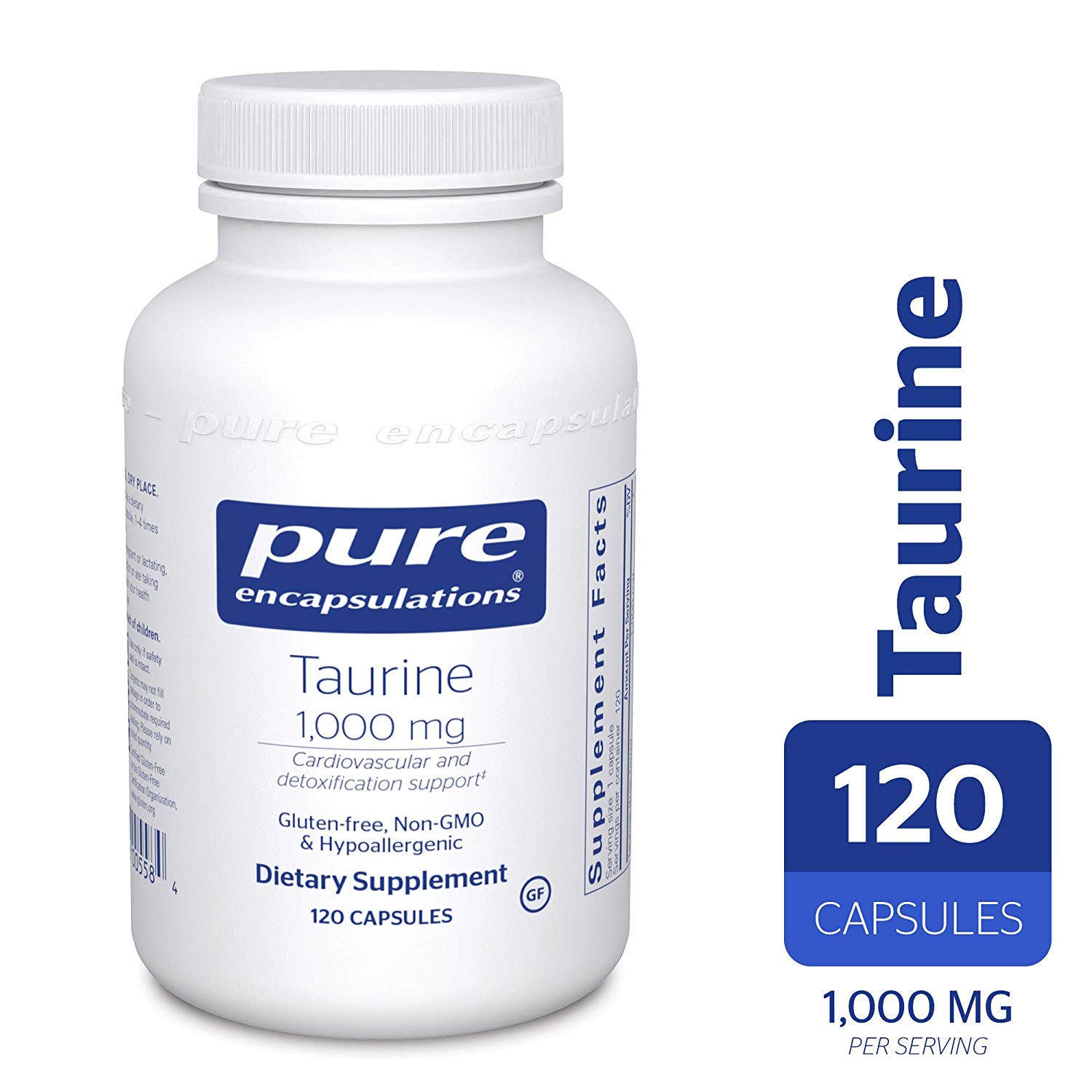 Pure Encapsulations Taurine 1000 mg 120 caps - зображення 1