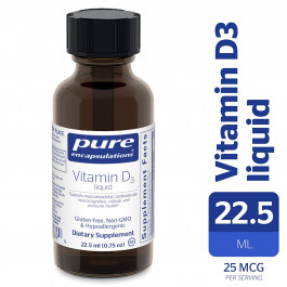 Pure Encapsulations Vitamin D3 Liquid 22,5 ml /750 servings/ Unflavored