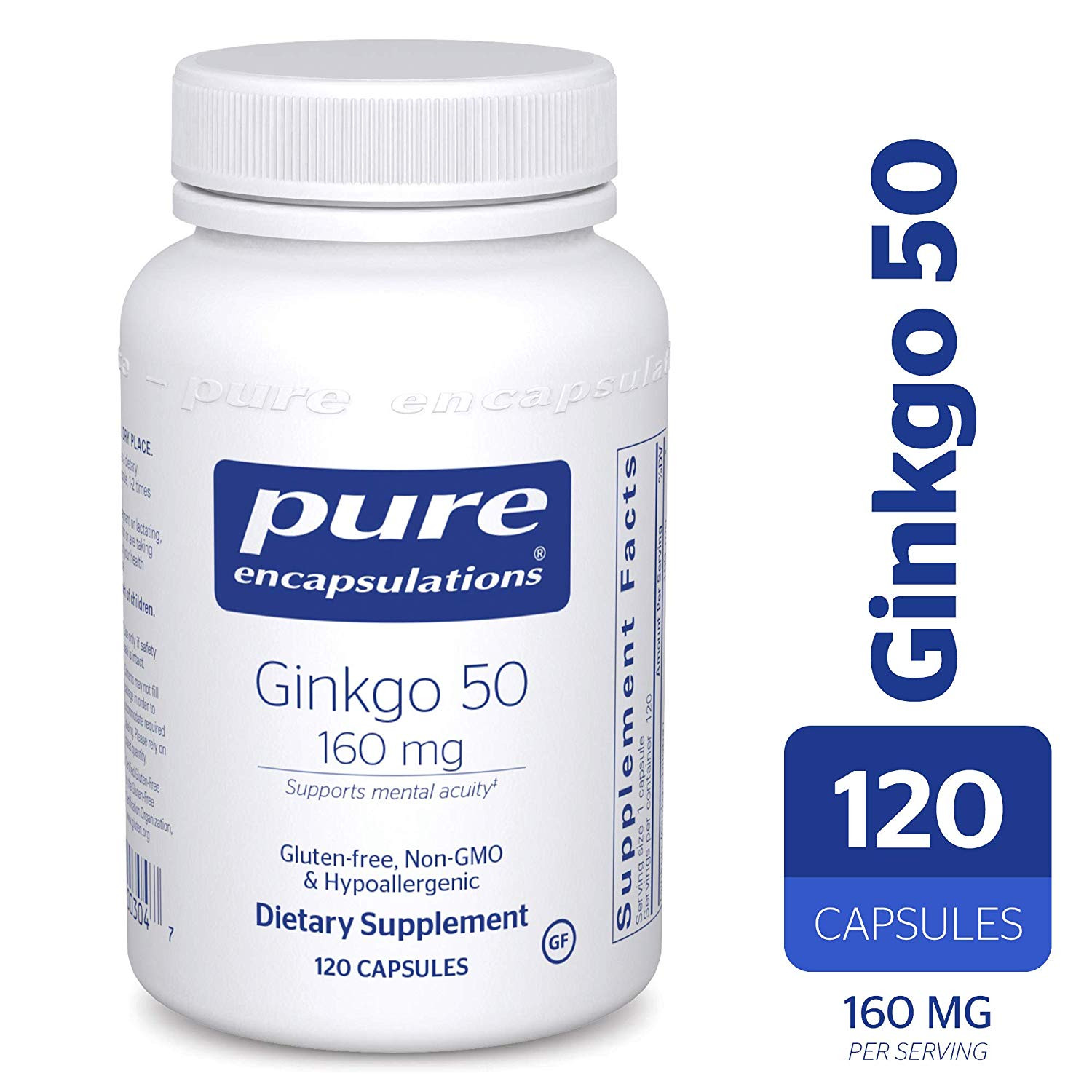 Pure Encapsulations Ginkgo 50 160 mg 120 caps - зображення 1