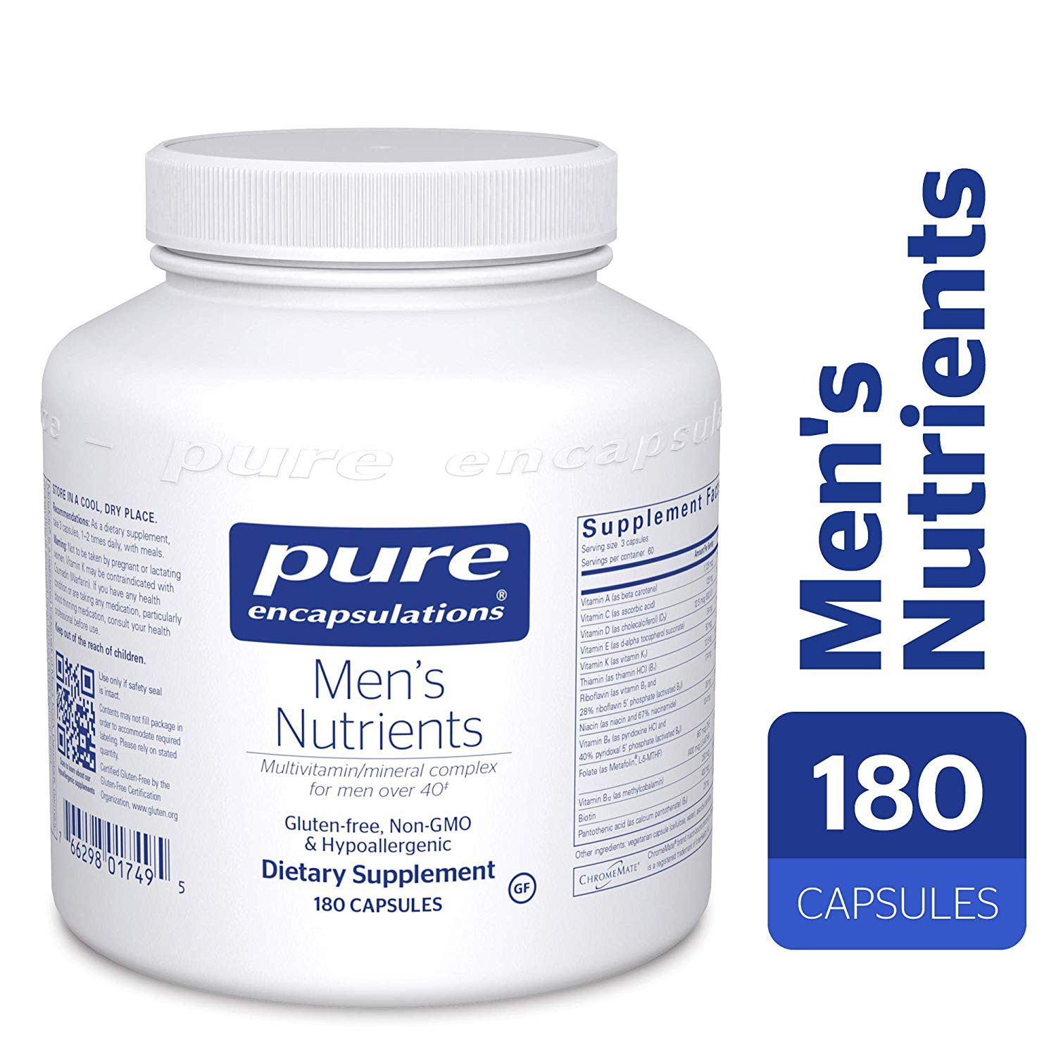 Pure Encapsulations Men's Nutrients 180 caps - зображення 1