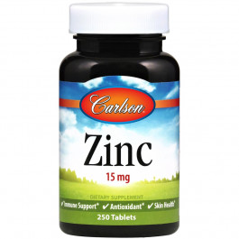 Carlson Labs Zinc 15 mg 250 tabs