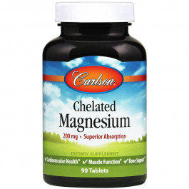 Carlson Labs Chelated Magnesium 200 mg 90 caps