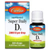 Carlson Labs Super Daily D3 2,000 IU /50 mcg/ 10,3 ml /365 servings/ Unflavored - зображення 1