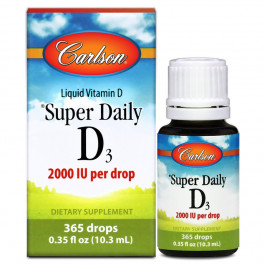 Carlson Labs Super Daily D3 2,000 IU /50 mcg/ 10,3 ml /365 servings/ Unflavored