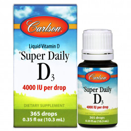 Carlson Labs Super Daily D3 4,000 IU /100 mcg/ 10,3 ml /365 servings/ Unflavored