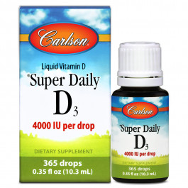   Carlson Labs Super Daily D3 4,000 IU /100 mcg/ 10,3 ml /365 servings/ Unflavored