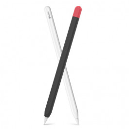 AHASTYLE Two Color Silicone Sleeve for Apple Pencil 2 - Black/Red (AHA-01652-BNR)