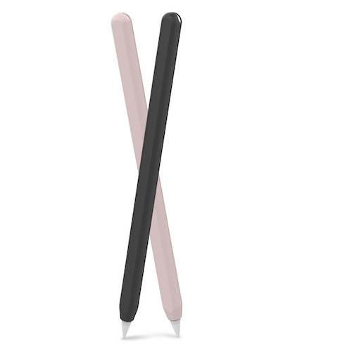 AHASTYLE Silicone Sleeves for Apple Pencil 2 - 2 pack, Black/Pink (AHA-01650-BNP) - зображення 1