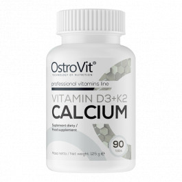 OstroVit Vitamin D3 + K2 + Calcium 90 tabs