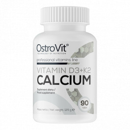   OstroVit Vitamin D3 + K2 + Calcium 90 tabs