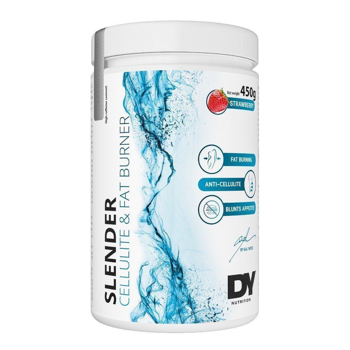 DY Nutrition Slender Anti-Cellulite Fat Burner 450 g /30 servings/ Strawberry - зображення 1