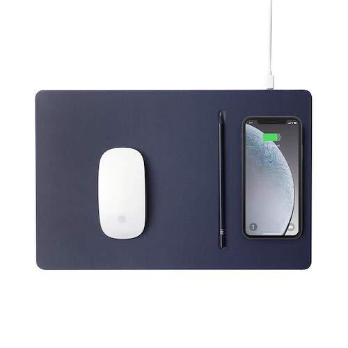 POUT HANDS 3 PRO Fast Wireless Charging Mouse Pad - Midnight Blue (POUT-01101MB) - зображення 1