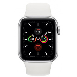   Apple Watch Series 5 GPS 40mm Silver Aluminum w. White b.- Silver Aluminum (MWV62)