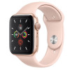 Apple Watch Series 5 GPS 44mm Gold Aluminum w. Pink Sand b.- Gold Aluminum (MWVE2) - зображення 1