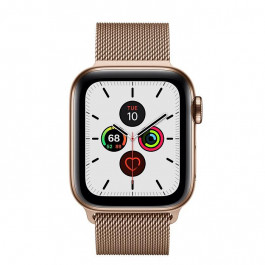 Apple Watch Series 5 LTE 40mm Gold Steel w. Gold Milanese Loop - Gold Steel (MWWV2/MWX72)