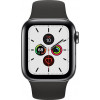 Apple Watch Series 5 LTE 40mm Space Black Steel w. Black b.- Space Black Steel (MWWW2) - зображення 1