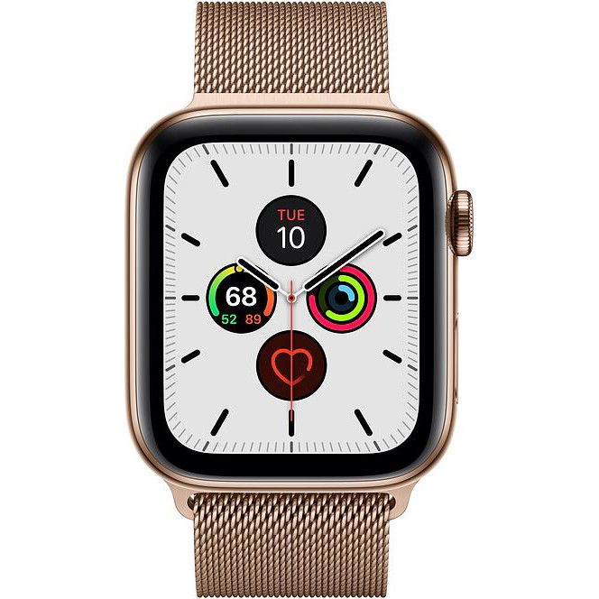 Apple Watch Series 5 LTE 44mm Gold Steel w. Gold Milanese Loop - Gold Steel (MWW62/MWWJ2) - зображення 1