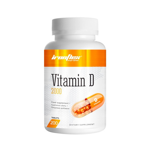 IronFlex Nutrition Vitamin D 2000 200 tabs - зображення 1