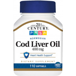 21st Century Norwegian Cod Liver Oil 400 mg 110 caps