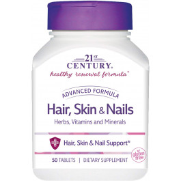   21st Century Hair, Skin & Nails Advanced Formula 50 tabs