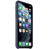 Apple iPhone 11 Pro Max Leather Case - Midnight Blue (MX0G2) - зображення 1