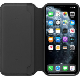 Apple iPhone 11 Pro Max Leather Folio - Black (MX082)