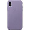 Apple iPhone XS Leather Case - Lilac (MVFR2) - зображення 2