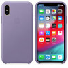 Apple iPhone XS Leather Case - Lilac (MVFR2) - зображення 3