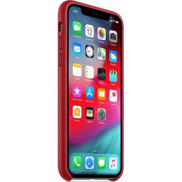   Apple iPhone XS Leather Case - PRODUCT RED (MRWK2)