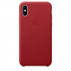 Apple iPhone XS Leather Case - PRODUCT RED (MRWK2) - зображення 2