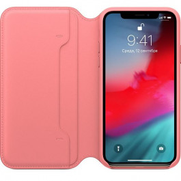 Apple iPhone XS Leather Folio - Peony Pink (MRX12)