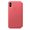 Apple iPhone XS Leather Folio - Peony Pink (MRX12) - зображення 3