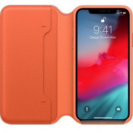 Apple iPhone XS Leather Folio - Sunset (MVFC2)