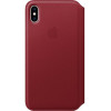 Apple iPhone XS Max Leather Folio - PRODUCT RED (MRX32) - зображення 3