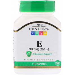   21st Century Vitamin E 90 mg /200 U/ 110 caps