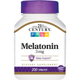 21st Century Melatonin 3 mg 200 tabs