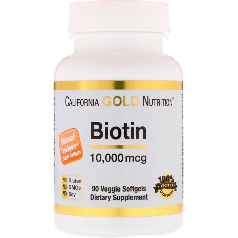 California Gold Nutrition Biotin 10,000 90 caps - зображення 1
