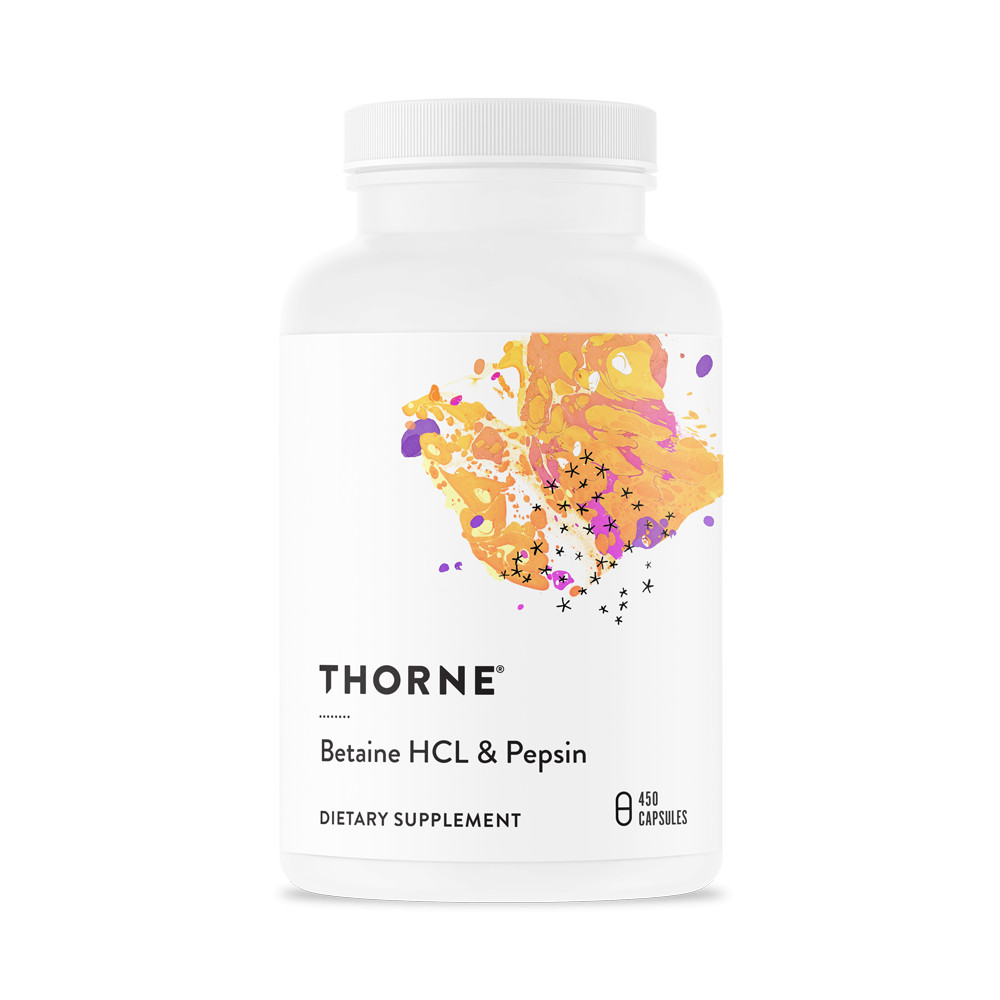 Thorne Betaine HCL & Pepsin 450 caps - зображення 1