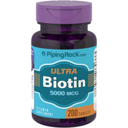 Piping Rock Biotin 5000 mcg 200 tabs