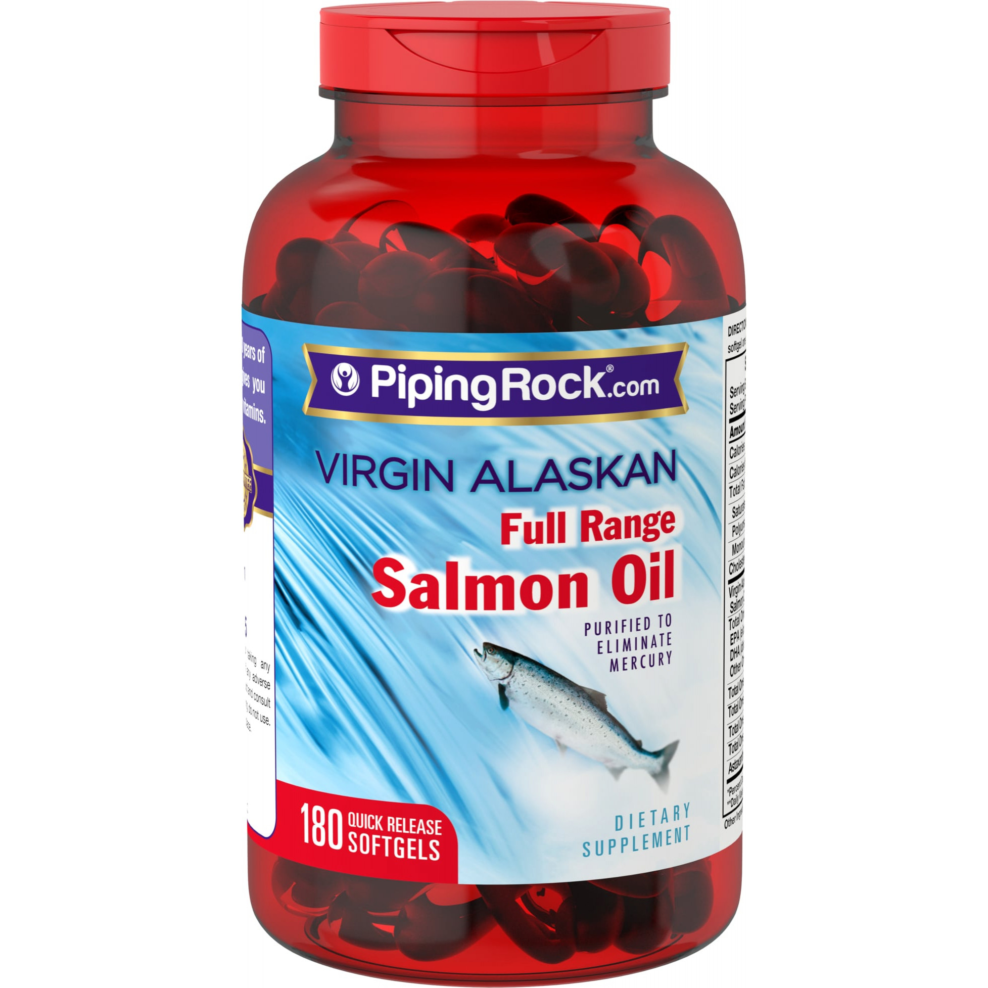 Piping Rock Salmon Oil 1000 mg 180 caps - зображення 1