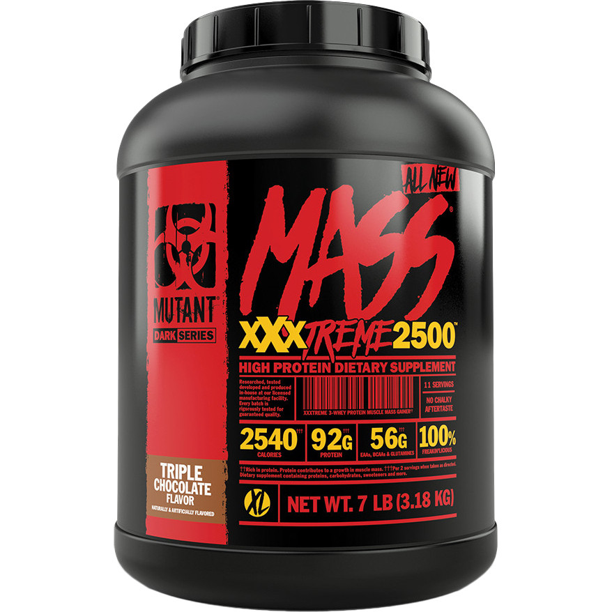 Mutant Mass Xxxtreme 2500 3180 g /11 servings/ Triple Chocolate - зображення 1